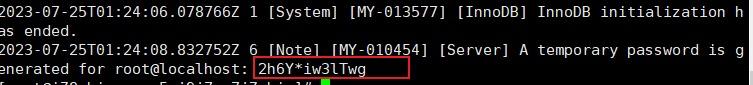 mysql 初始化完成