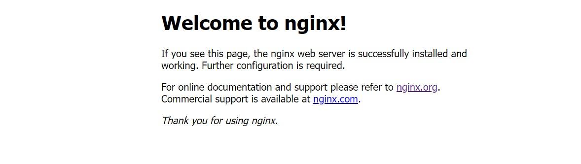 ngixn安装成功